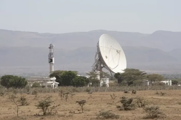 Framed Print : Longonaut earth satellite station in Rift Valley near Naivasha Kenya Framed Print : Longonaut earth satellite station in Rift Valley near Naivasha Kenya