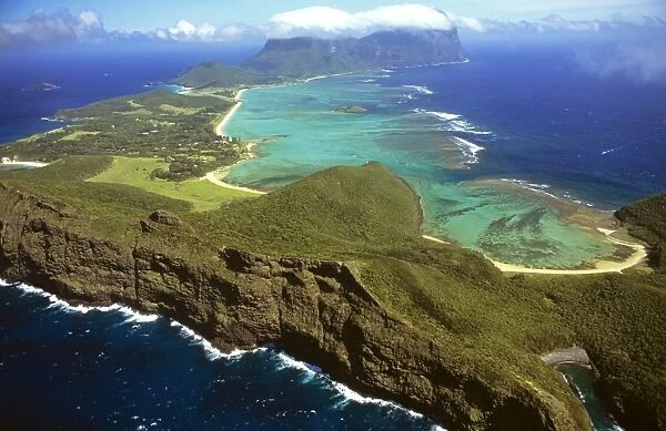 Lord Howe Island from the air, New South Wales, Australia JPF33565