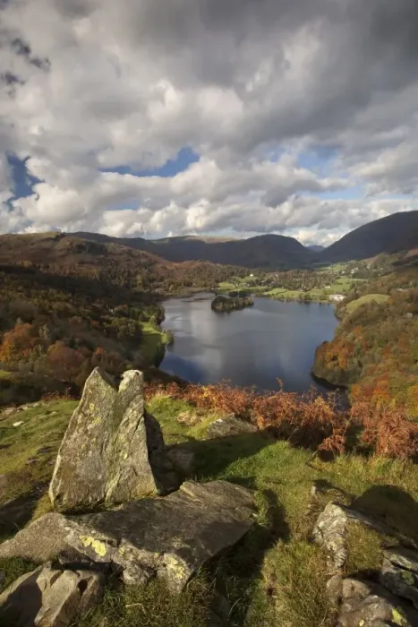 Framed Print : Loughrigg Terrace looking over Grasmere - October - Lake District - England Framed Print : Loughrigg Terrace looking over Grasmere - October - Lake District - England