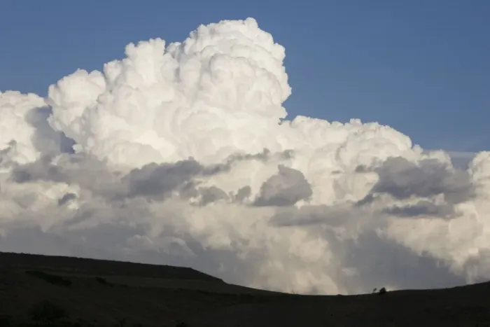 Framed Print : Low altitude billowing cumulus clouds on horizon looming above dark foreground Northern Spain Framed Print : Low altitude billowing cumulus clouds on horizon looming above dark foreground Northern Spain