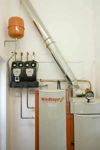 MAB-852. Windhager Austrian wood pellet fired domestic biomass boiler