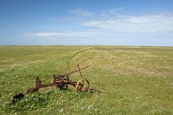 Machair with abandoned plough - South Uist - Outer Hebrides - Scotland