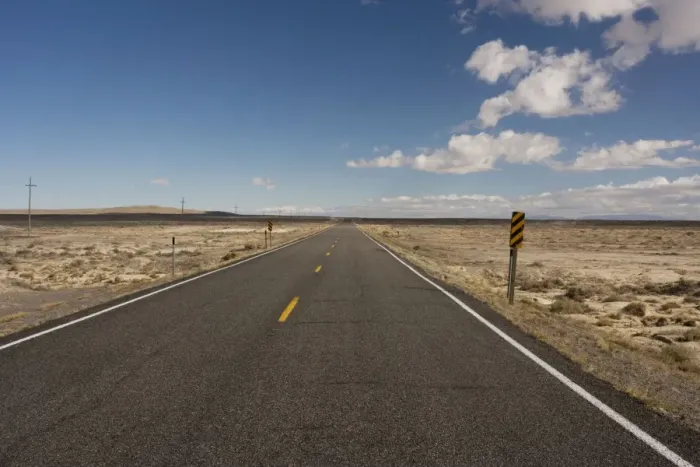 Framed Print : Main road in west Utah across the desert. USA