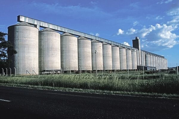 Maize storage silos Africa - near Chinhoyi Zimbabwe
