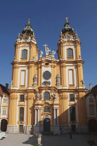 The Melk Abbey on the Danube River