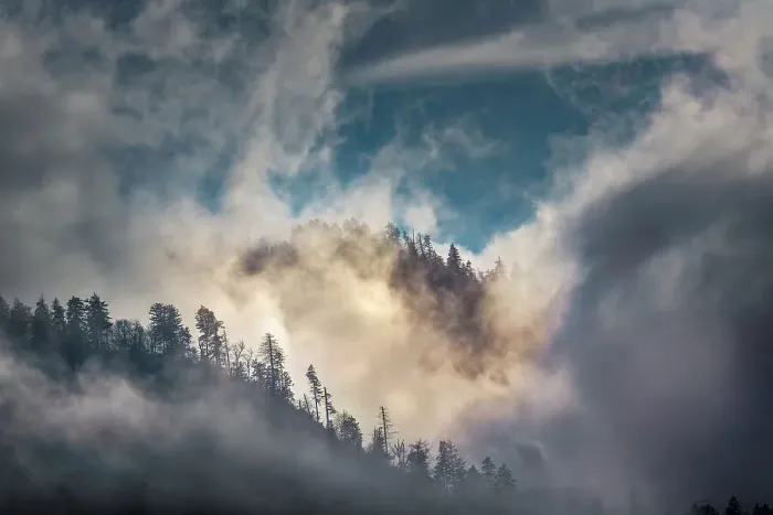 Framed Print : Mist and sunlight in the mountains, Great Smoky Mountain National Park, Tennessee Date: 18-04-2013 Framed Print : Mist and sunlight in the mountains, Great Smoky Mountain National Park, Tennessee Date: 18-04-2013