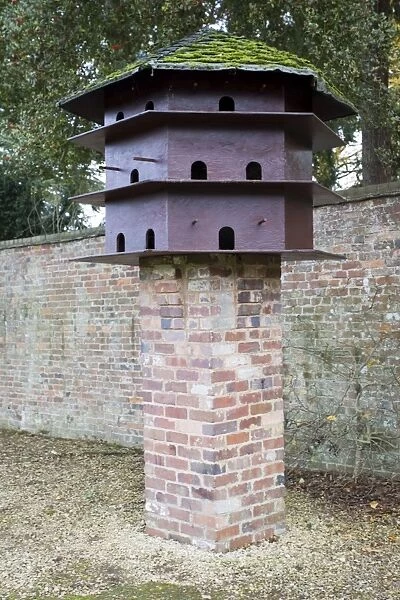 Modern dovecote on brick stand Worcestershire UK