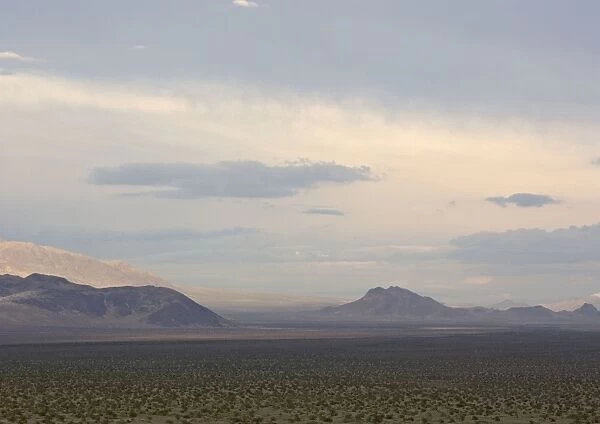 Mojave Desert - looking towards Silurian mountains, close to Arizona border. USA