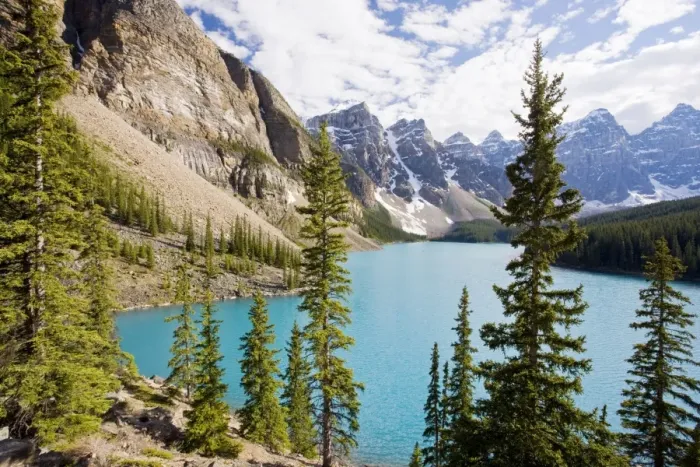 Framed Print : Morraine Lake - famous alpine lake - in Banff National Park, Rockies, Canada Framed Print : Morraine Lake - famous alpine lake - in Banff National Park, Rockies, Canada