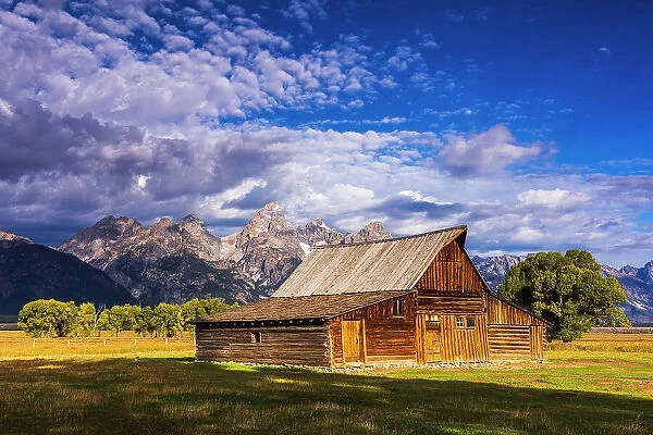 The Moulton Barn on Mormon Row, Grand Teton National Park, Wyoming, USA. Date: 25-05-2021