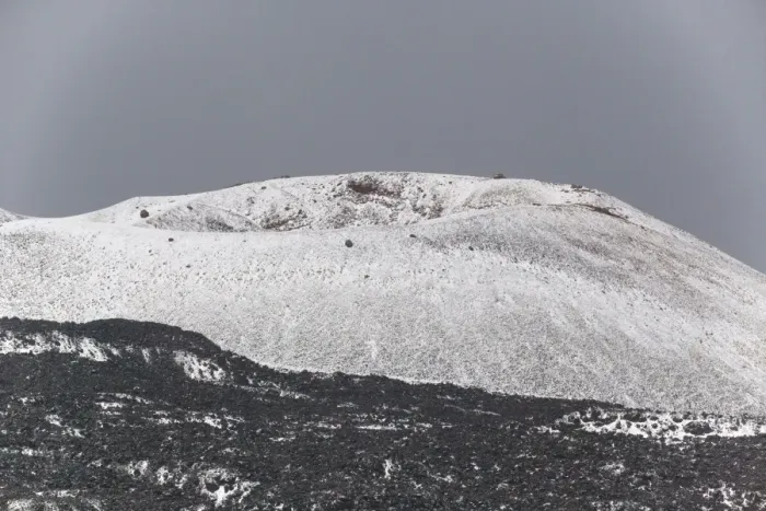 Framed Print : Mount Etna during a hail storm, April. Wholly volcanic landscape. Sicily Framed Print : Mount Etna during a hail storm, April. Wholly volcanic landscape. Sicily
