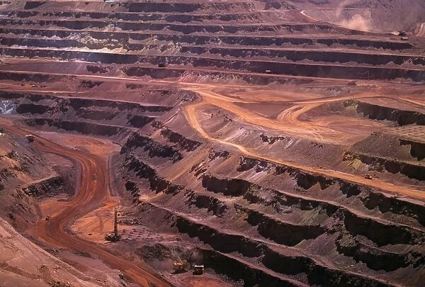 Mount Newman iron mine on Mount Whaleback, open-cut operation Western Australia JLR03073