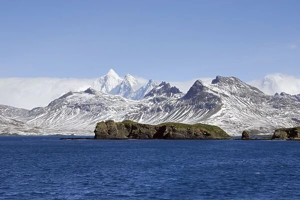 Mountain and Seascape - South Georgia - Antarctica