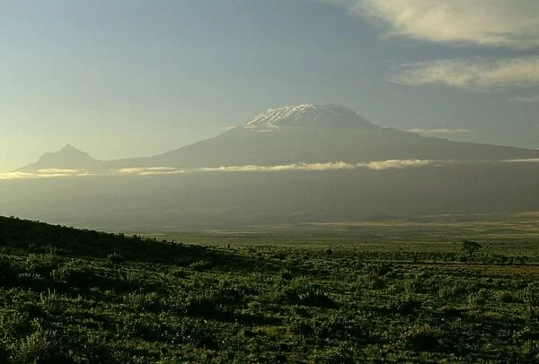 Mt Kilimanjaro in Tanzania - taken from Amboseli National Park - Kenya JFL14179