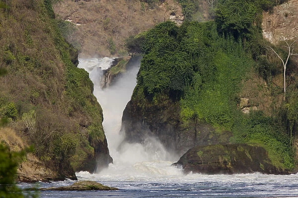 The Murchison Falls of the river Nile in