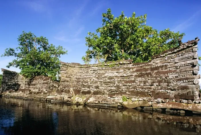 Framed Print : Nan Douwas, largest of the ruins Nan Madol (c. 1200 AD) Pohnpei, Micronesia JLR04173