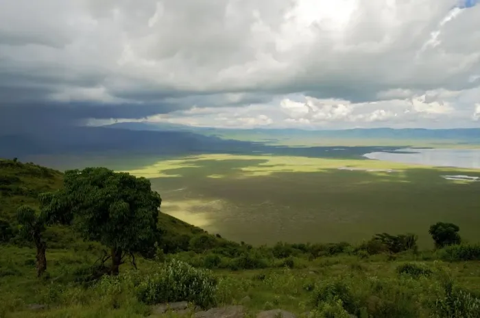 Framed Print : Ngorongoro Crater - view from the rim - Tanzania - Africa Framed Print : Ngorongoro Crater - view from the rim - Tanzania - Africa