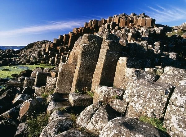 Northern Ireland The Giant's Causeway. Basalt columns. World Heritage site. Antrim Northern Ireland