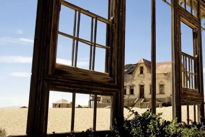 Framed Print : Old Mining Town near Luderitz called Ghost Town - Namibia - Africa