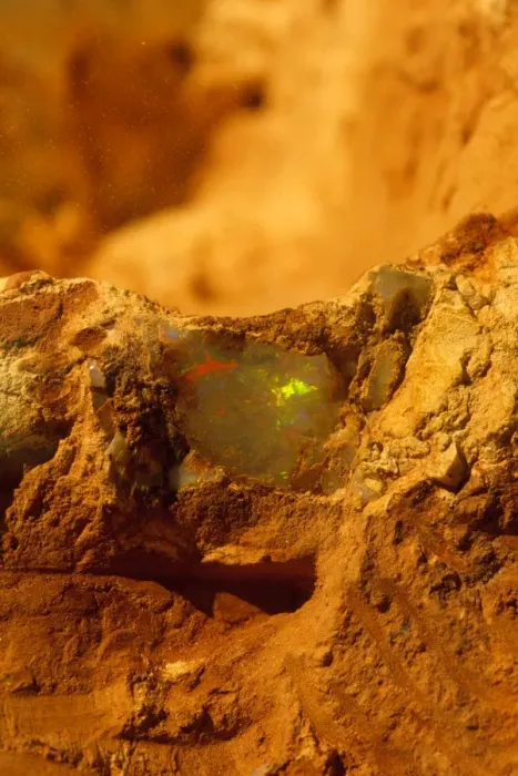 Framed Print : Opal mining opal in mine wall Coober Pedy, South Australia JLR05484 Framed Print : Opal mining opal in mine wall Coober Pedy, South Australia JLR05484