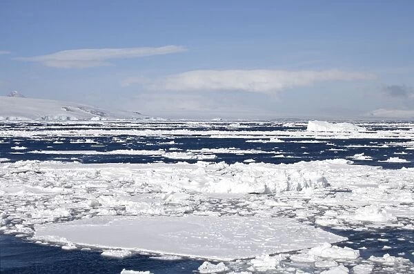 Pack ice - In Gerlache Strait - Antarctic - October