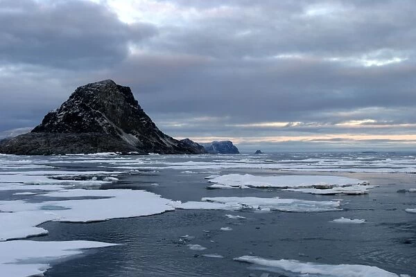 Pack Ice. Spitzbergen, north Svalbard