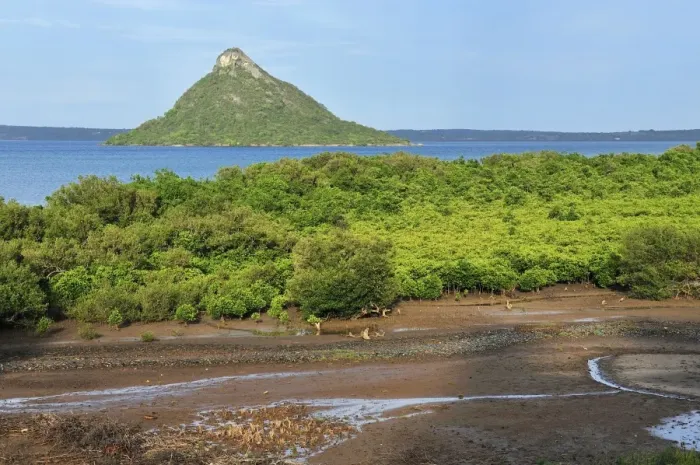 Framed Print : Pain de Sucre with mangrove forest - Diego Suarez - Antsiranana - Northern Madagascar