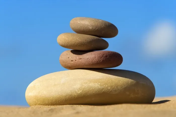 Framed Print : Pebbles - pile on sand Framed Print : Pebbles - pile on sand