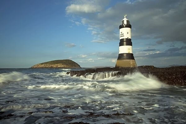 Penmon lighthouse and Puffin Island - August - Anglesey - North Wales - UK