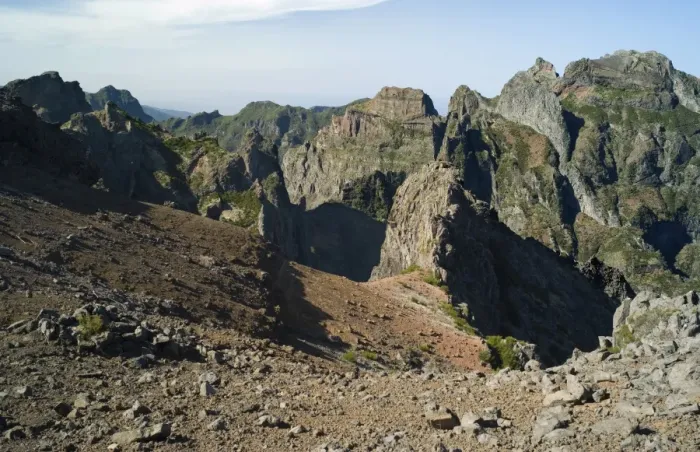 Framed Print : Pico do Arieiro - Summit at 1818 m. Madeira's third highest peak with raw volcanic landscapes and spectacular views. February Framed Print : Pico do Arieiro - Summit at 1818 m. Madeira's third highest peak with raw volcanic landscapes and spectacular views. February