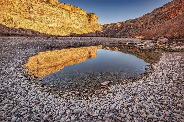 Framed Print : Pool, Colorado River, Moab, Utah Date: 05-03-2021