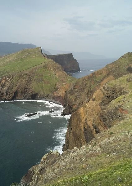 Porta de Abra - San Lourenco Peninsula. This is an outstanding location for walkers, with spectacular coastal views in all directions. Madeira. February