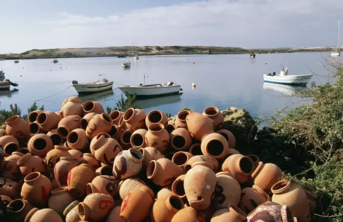 Framed Print : Portugal Terracota pots at Alvor. For Calamares Framed Print : Portugal Terracota pots at Alvor. For Calamares