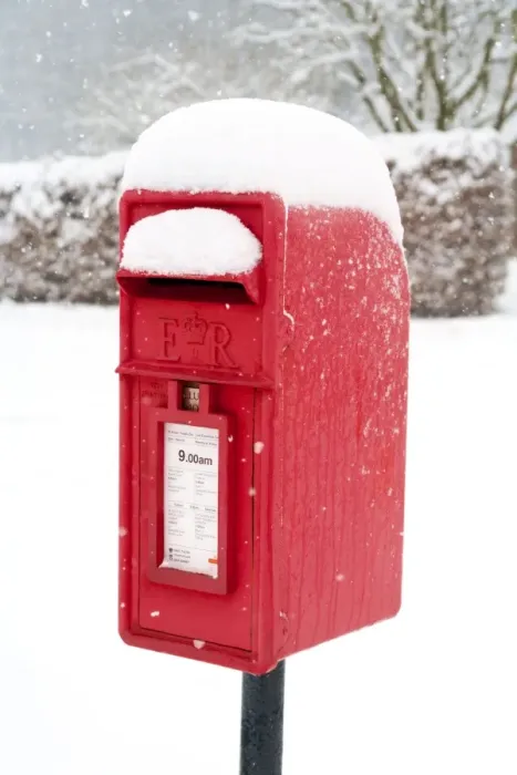Framed Print : Post Box - in winter snow - UK Manipulaion: cleaned rust away from post box / enhanced colours / added snow etc Framed Print : Post Box - in winter snow - UK Manipulaion: cleaned rust away from post box / enhanced colours / added snow etc