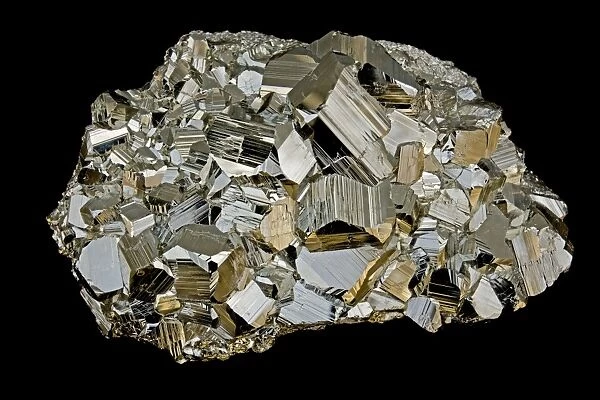Pyrite (FeS2) (Iron sulfide)  /  Fools Gold - Peru - formery used in the production of sulfuric acid