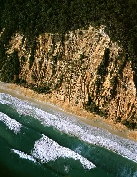 Rainbow Beach aerial, Cooloolah Section, Great Sandy National Park, Queensland, Australia, Sunshine Coast, Queensland JPF47081