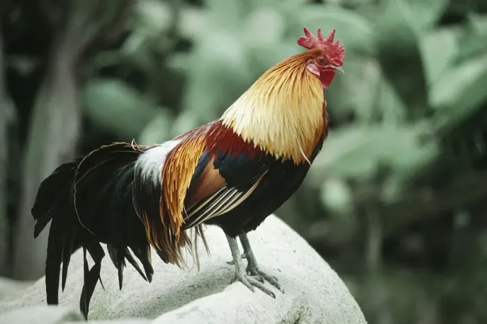 Framed Print : Red Jungle Fowl - male Framed Print : Red Jungle Fowl - male