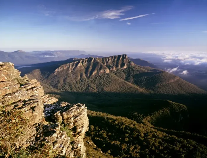 Framed Print : Redman Bluff - Mount William Range, Grampians National Park, Victoria, Australia JLR05002 Framed Print : Redman Bluff - Mount William Range, Grampians National Park, Victoria, Australia JLR05002