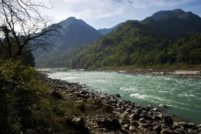 Framed Print : River Ganges north of Rishikesh India Framed Print : River Ganges north of Rishikesh India