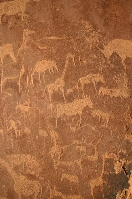Framed Print : Rock Engravings. Twyfelfontein. Namibia Betweeen -5600 BC et _2500 BC Framed Print : Rock Engravings. Twyfelfontein. Namibia Betweeen -5600 BC et _2500 BC