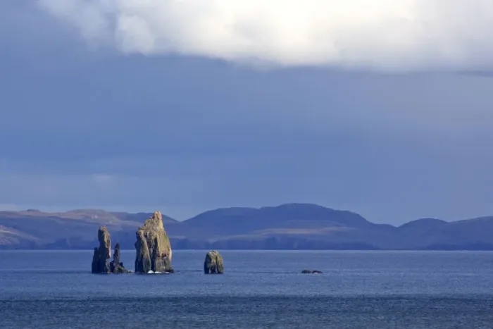 Framed Print : Rock formation sea stacks of The Drongs amidst the ocean Northmavine, North Island, Shetland Isles, Scotland, UK Framed Print : Rock formation sea stacks of The Drongs amidst the ocean Northmavine, North Island, Shetland Isles, Scotland, UK