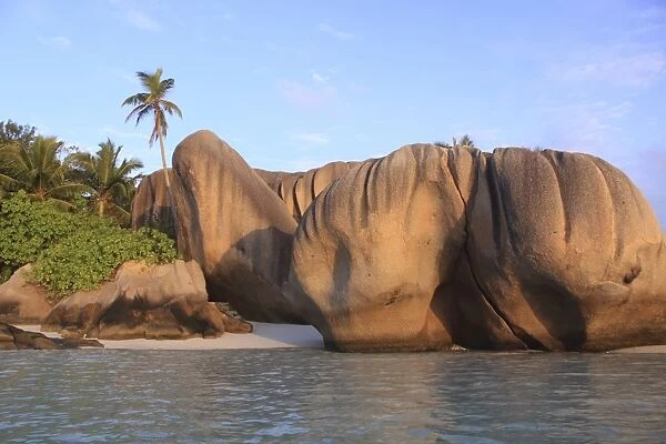 Rocks on beach at Source d`Argent - La Digue - Seychelles