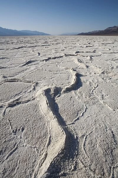 Salt crusts at the Badwater Basin salt flats in