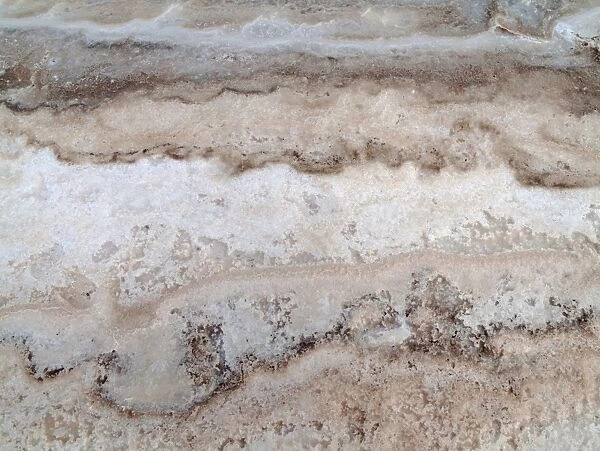 Salt deposits at the salt works of Sabkhat Tazra