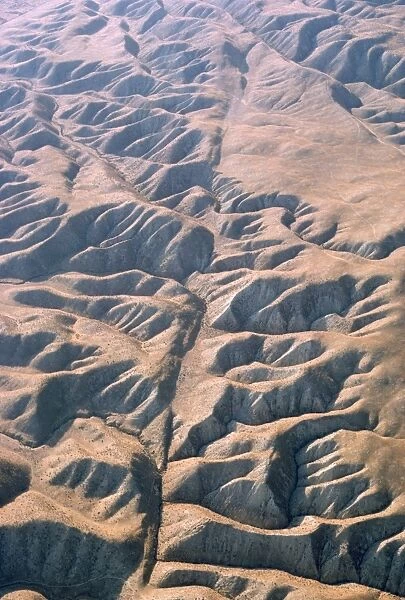 San Andreas Fault - off set streams - California USA