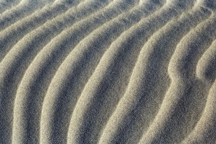 Framed Print : Sand Dune close-up of sand ripples of white sand dunes at Whaririki Beach Golden Bay, Nelson District, South Island, New Zealand Framed Print : Sand Dune close-up of sand ripples of white sand dunes at Whaririki Beach Golden Bay, Nelson District, South Island, New Zealand