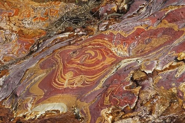 Sandstone - pink with oxydation & minerals including Iron & Manganese. Flores Island - Indonesia