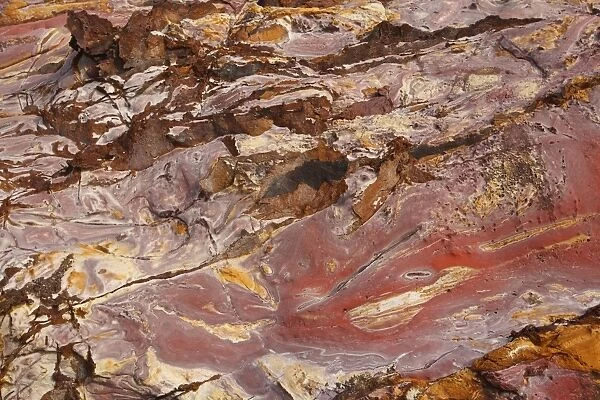 Sandstone - pink with oxydation & minerals including Iron & Manganese. Flores Island - Indonesia