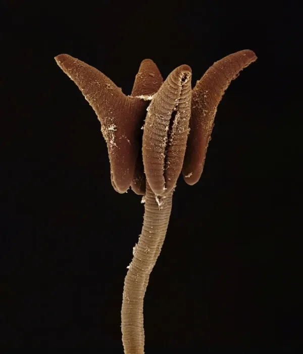 Framed Print : Scanning Electron Micrograph (SEM): Tapeworm from shark Framed Print : Scanning Electron Micrograph (SEM): Tapeworm from shark