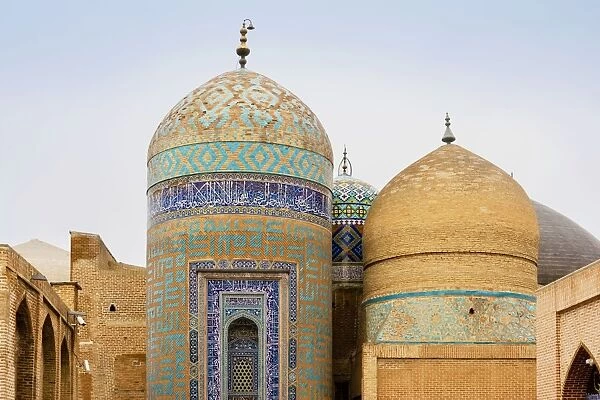 Sheik Safi Mausoleum, Ardabil, Iran. Allah-Allah tower, so called for the pattern of turquoise glazed bricks forming the endlessly repeated Allah' meaning God